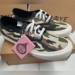 Straye Gower Camo Cream Sneakers Shoes Men's Sz 10 Skater Skateboard Streetwear